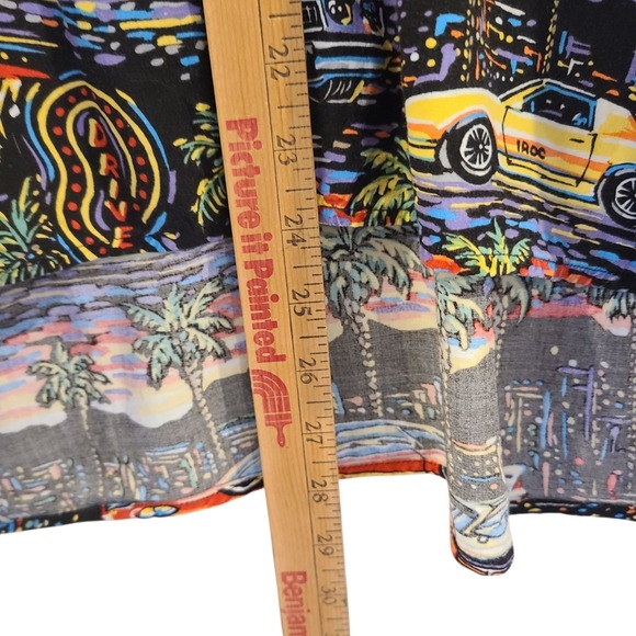 Vtg Reyn Spooner Hawaiian Shirt Camaro American Classics Cars Mens Size XL - Picture 4 of 5